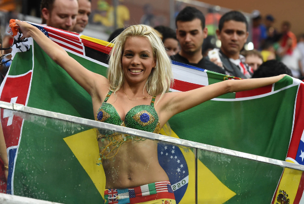 world cup soccer fans girls