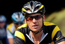 Lance Armstrong riding